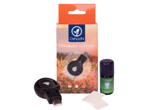 USB aroma diffuser (+5ml synergie orangerie)